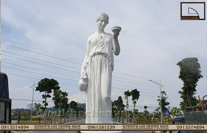 Trực ti&ecirc;́p sản xu&acirc;́t, cung c&acirc;́p, thi c&ocirc;ng ti&ecirc;̉u cảnh với tượng c&ocirc; gái ch&acirc;u &Acirc;u